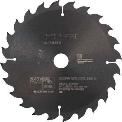 Sirkelsagblad SCBW WU SPX 165 A Sirkelsagblad SCBW WU SPX 165 A