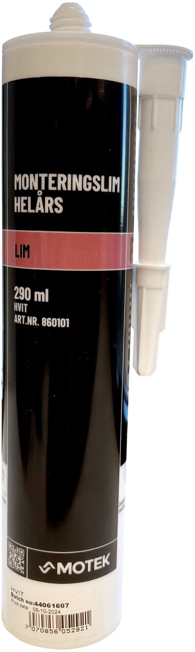 Monteringslim Helårs Hvit 290 ml Monteringslim Helårs Hvit 290 ml