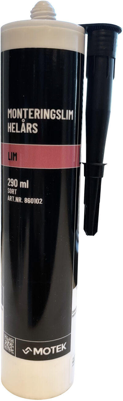 Monteringslim Helårs Sort 290 ml Monteringslim Helårs Sort 290 ml