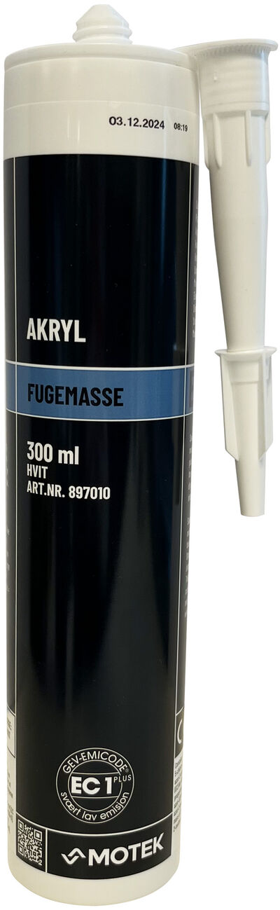 Fugemasse Akryl Hvit 300 ml Fugemasse Akryl Hvit 300 ml