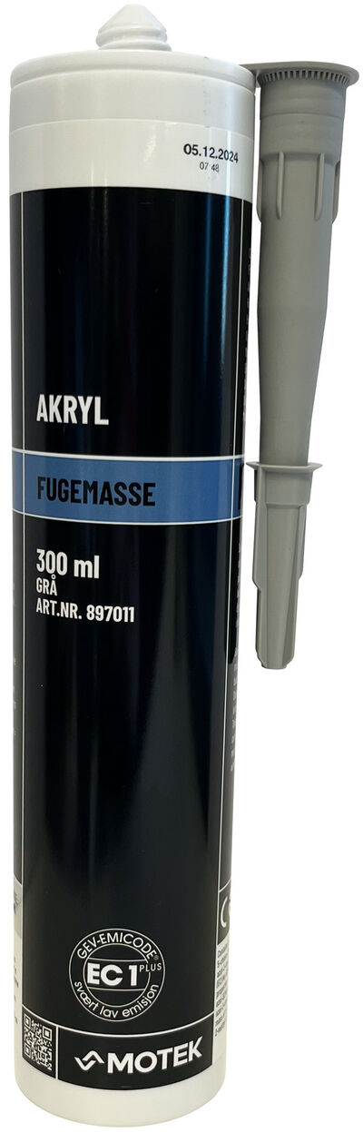 Fugemasse Akryl Grå 300 ml Fugemasse Akryl Grå 300 ml