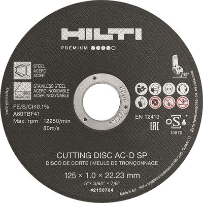 Kappeskive AC-D SP 125x1.0 (25) Kappeskive AC-D SP 125x1.0 (25)