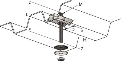 Pendelfeste MF-SKD M8X100 Pendelfeste MF-SKD M8X100