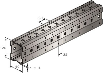 Skinne Hilti MI 120 6m Skinne Hilti MI 120 6m