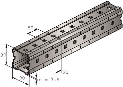 Skinne Hilti MI-90 6m Skinne Hilti MI-90 6m