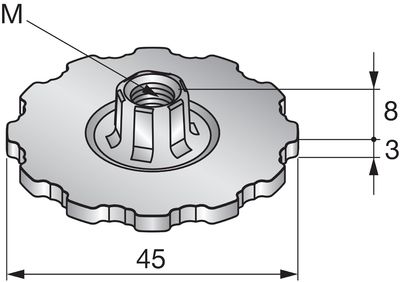 Trapesmutter MQZ-TW-M10 Trapesmutter MQZ-TW-M10