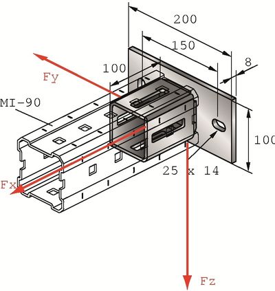 Festeplate MIC-C90-UH betong Festeplate MIC-C90-UH betong