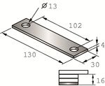 Plate Hilti MIC-PS 90/120 4 mm